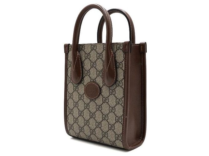 Gucci Mini borsa tote e borsa a tracolla GG Supreme - vista 2