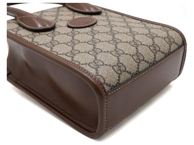 Gucci Mini borsa tote e borsa a tracolla GG Supreme - vista 7
