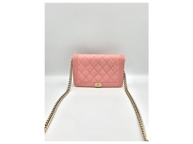Chanel Boy WOC Caviar Pink Series - vista 12