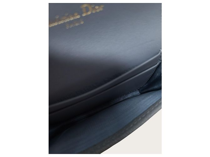 Dior Tarjetero Saddle Bloom con solapa en piel Cloud Blue - vista 4