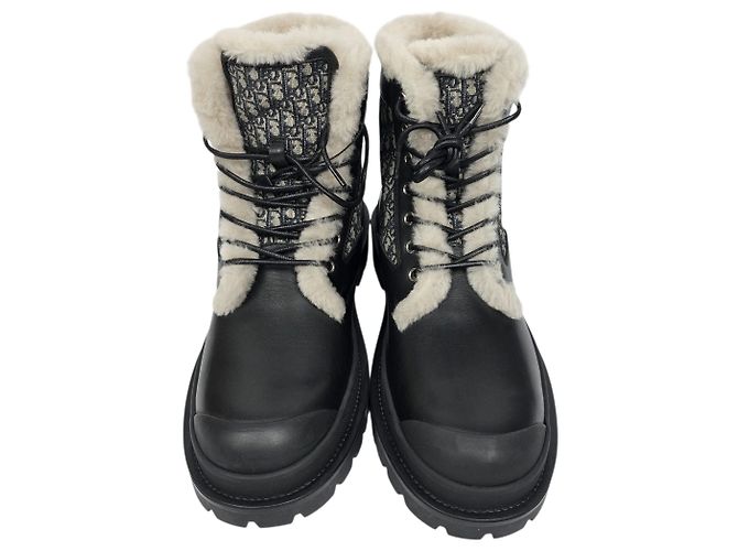 Dior Oblique Explorer Shearling Stiefeletten - Ansicht 2