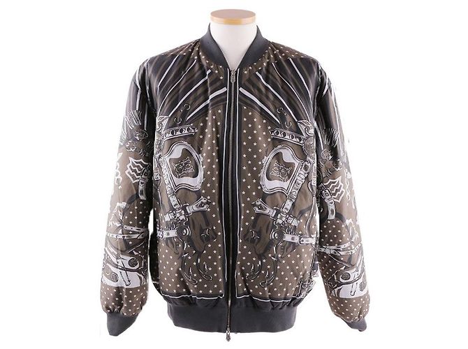 Hermès Printed Stand Collar Zip Jacket - view 5