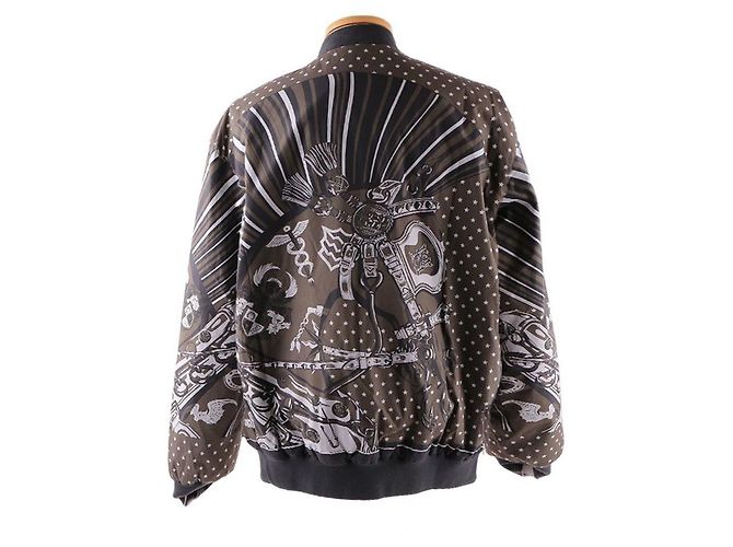 Hermès Printed Stand Collar Zip Jacket - view 6