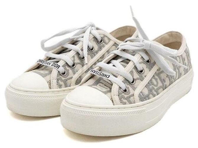 Dior Sneakers Oblique da donna Stone Grey - vista 3
