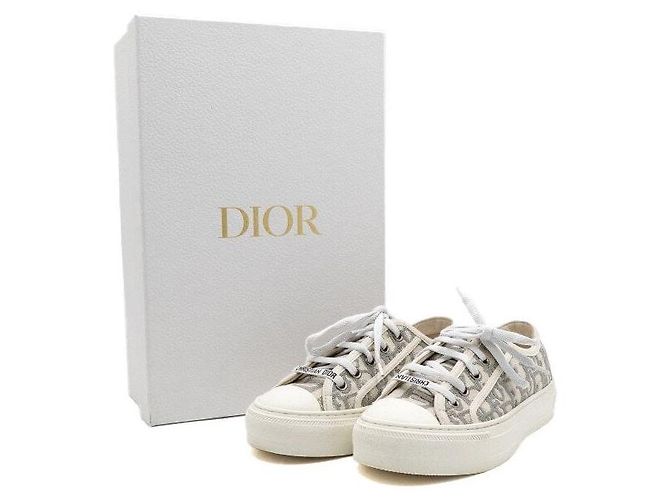 Dior Sneakers Oblique da donna Stone Grey - vista 8