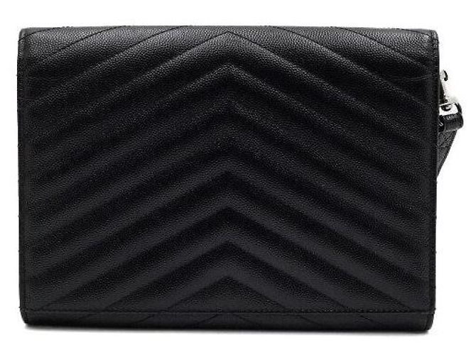 Autre Marque Borsa Clutch a Patta e Tracolla con Monogramma in Rilievo - vista 4