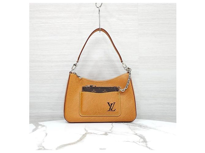 Louis Vuitton Borsa a tracolla Marela Epi Gold Miel - vista 4