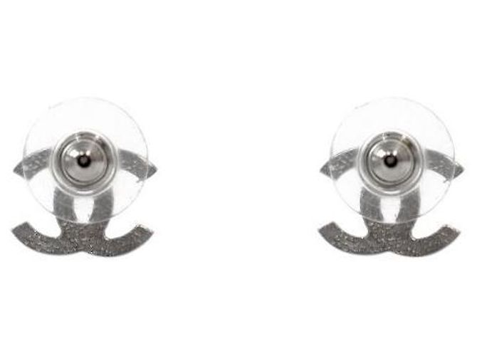 Chanel Orecchini Cubic CC Silver - vista 3