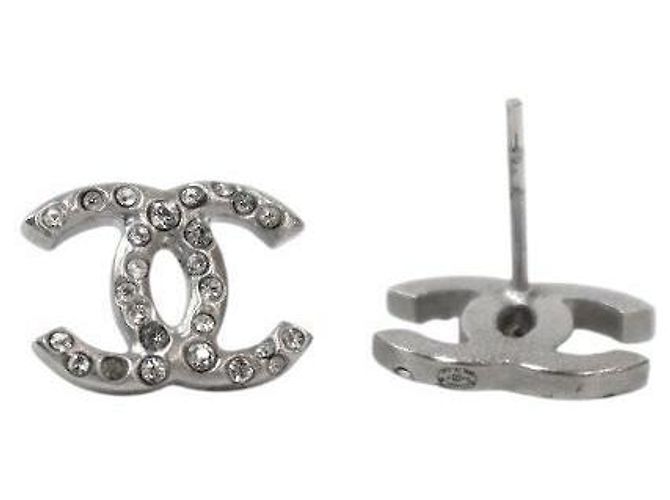 Chanel Orecchini Cubic CC Silver - vista 4