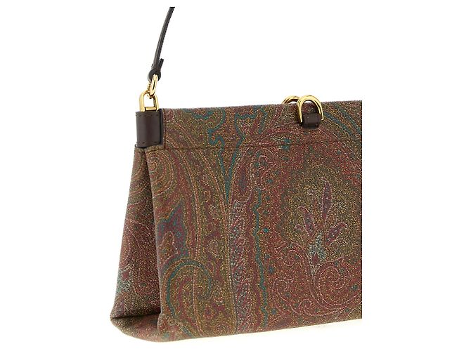 Etro Talk Mini Clutch Brown Paisley Jacquard PVC - view 3