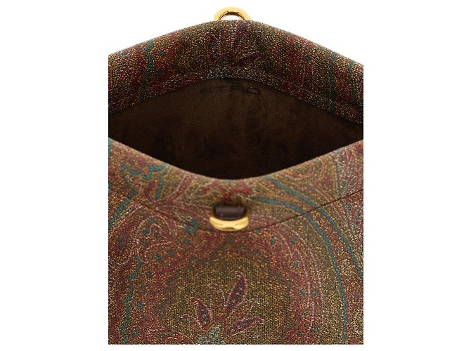 Etro Talk Mini Clutch Brown Paisley Jacquard PVC - view 4