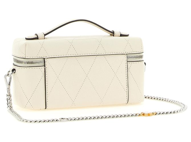 Tory Burch Borsa a tracolla in pelle di vacca bianca - vista 2