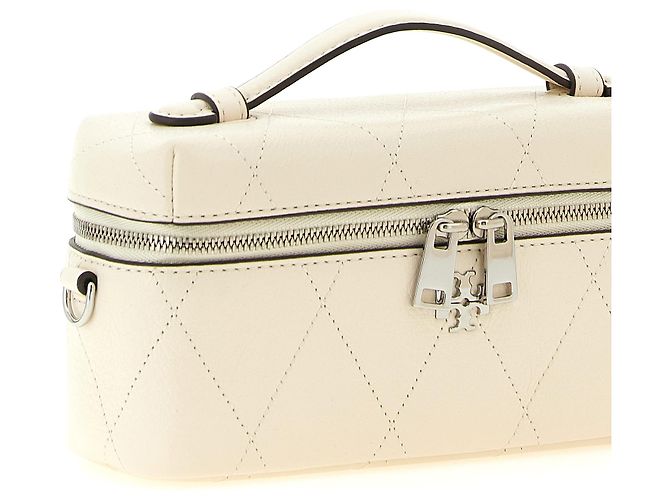 Tory Burch Borsa a tracolla in pelle di vacca bianca - vista 3