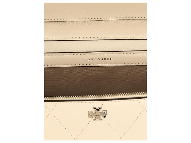 Tory Burch Borsa a tracolla in pelle di vacca bianca - vista 4