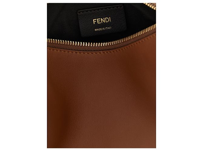 Fendi Borsa in pelle di vitello marrone - vista 4