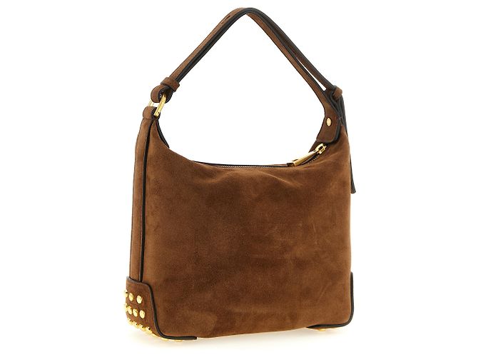 Tod's Borsa a tracolla in pelle di vitello marrone - vista 2