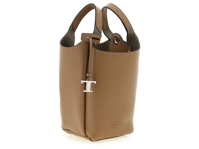 Tod's Borsa in pelle di vitello marrone - vista 3