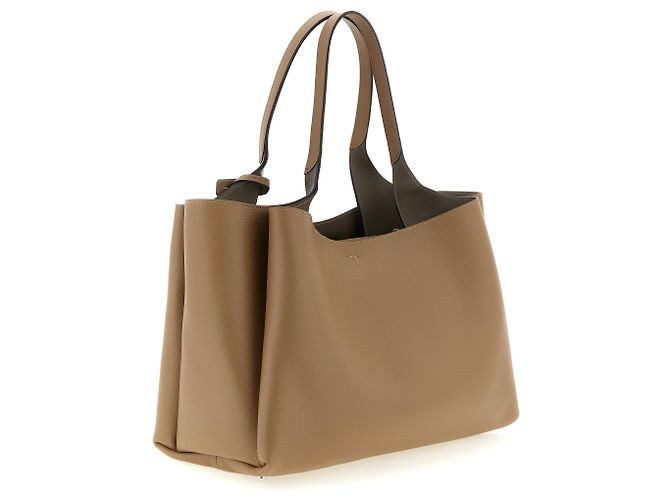Tod's Borsa tote in pelle di vitello marrone - vista 2