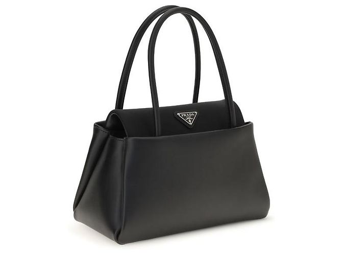 Prada Borsa Bos Taurus in pelle di vitello nera - vista 2