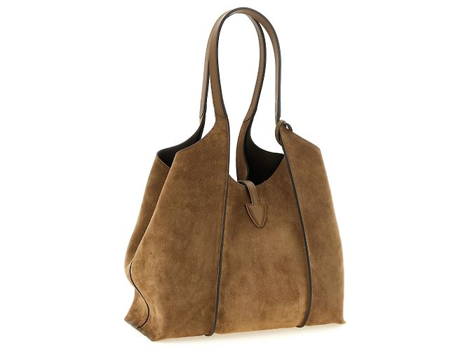 Tod's Borsa tote in vitello marrone - vista 2