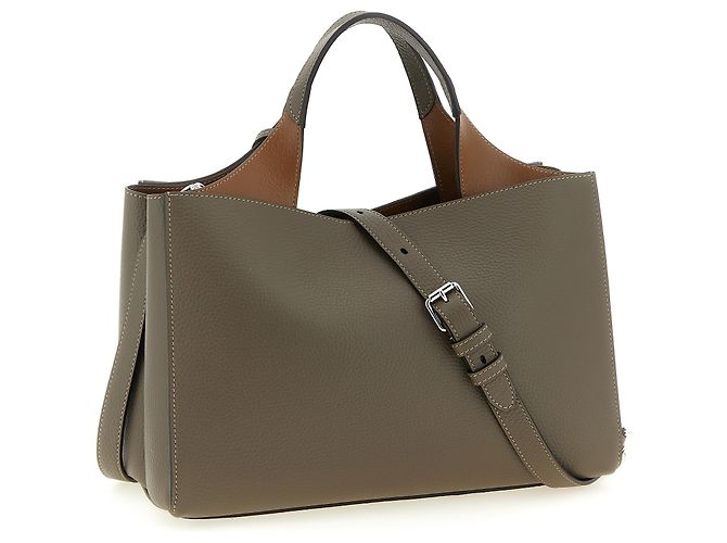 Tod's Borsa in pelle di vitello grigia - vista 2