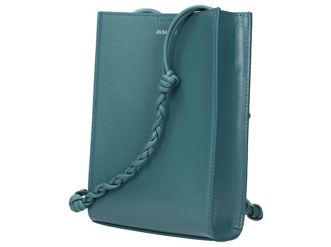 Jil Sander Borsa a tracolla in pelle verde - vista 2