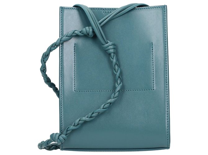 Jil Sander Borsa a tracolla in pelle verde - vista 3