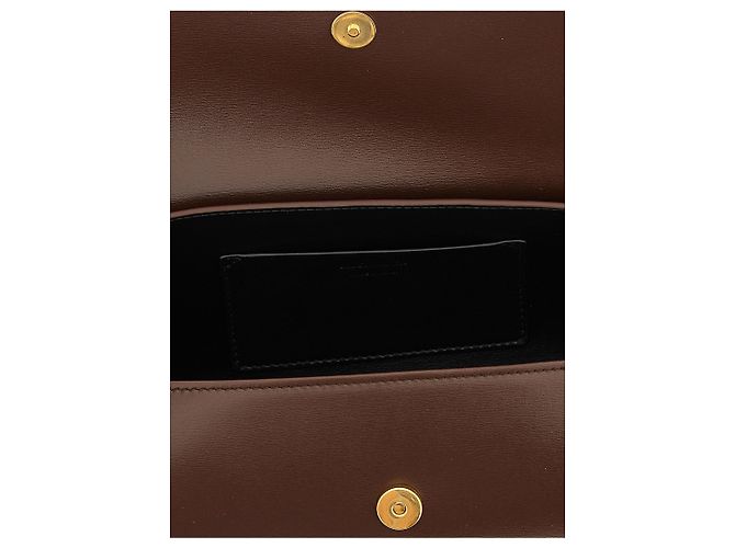 Jil Sander Borsa a tracolla in vitello marrone - vista 4