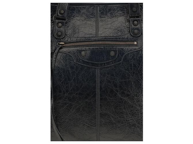 Balenciaga Borsa a tracolla Black Lamb Ovis Aries - vista 4