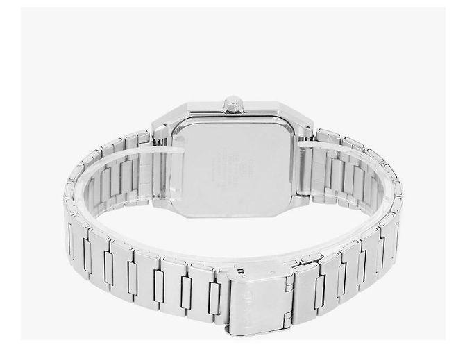 Orologio Casio Quadrato Analogico Argento Metallo - vista 7