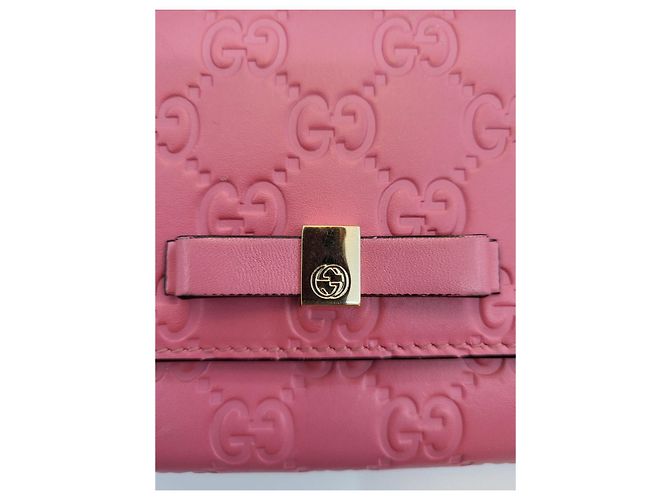 Gucci Cartera larga Signature Pink - vista 23