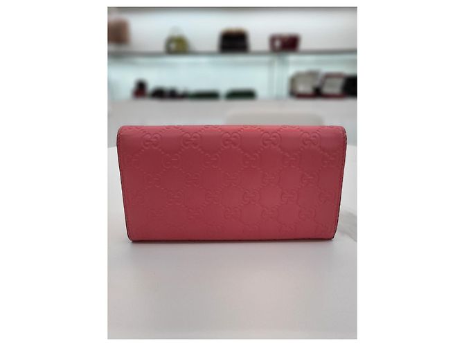 Gucci Cartera larga Signature Pink - vista 5