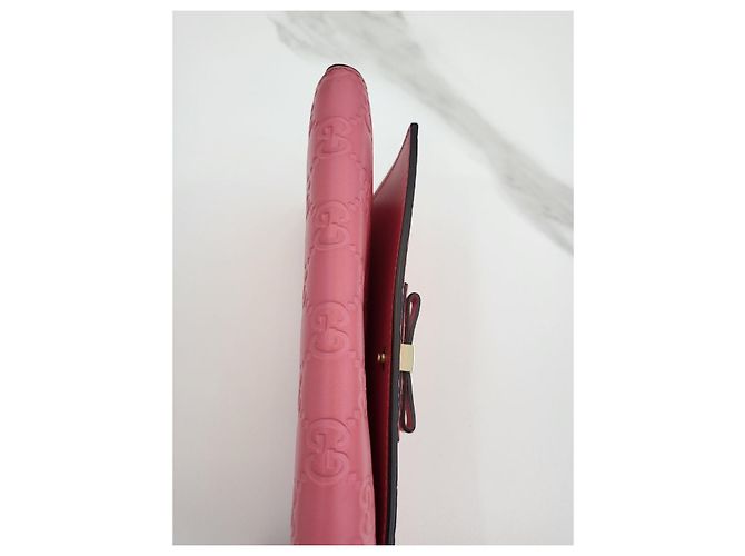 Gucci Cartera larga Signature Pink - vista 6