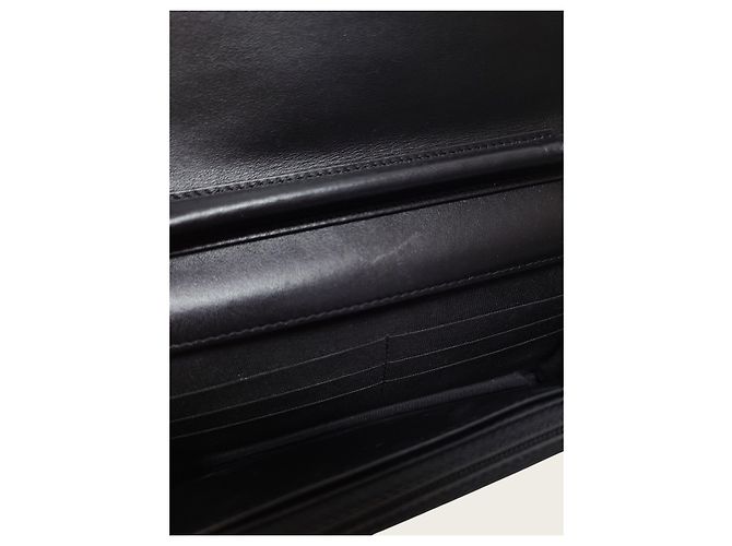 Chanel Borsa a tracolla Boy WOC in pelle caviar nera - vista 4