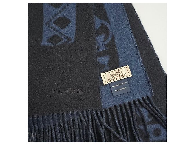 Hermès Sciarpa in Cashmere Colliers de Chiens - vista 10