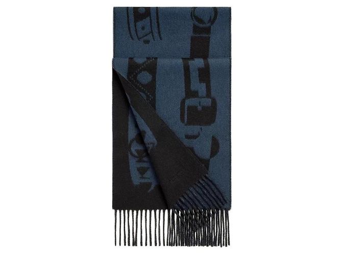 Hermès Sciarpa in Cashmere Colliers de Chiens - vista 2