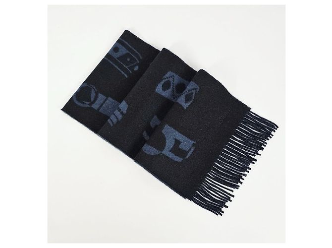 Hermès Sciarpa in Cashmere Colliers de Chiens - vista 7