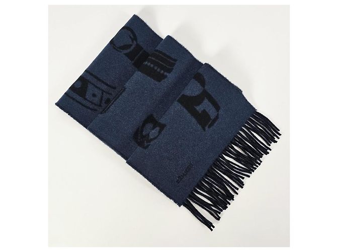 Hermès Sciarpa in Cashmere Colliers de Chiens - vista 9