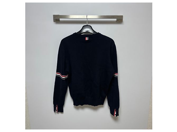 Thom Browne Milanostitch Armvent Knit Navy - Ansicht 4