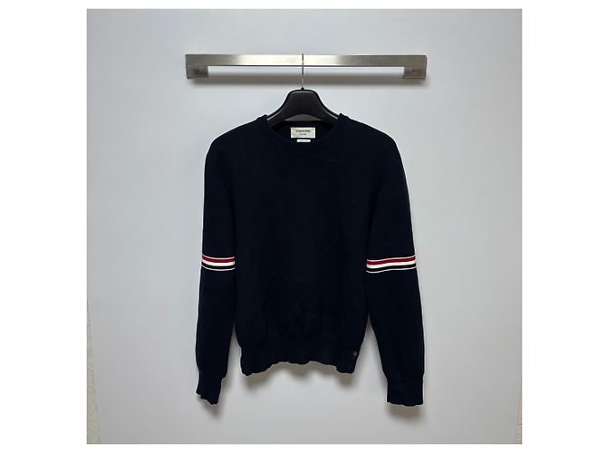 Thom Browne Milanostitch Armvent Knit Navy - Ansicht 6