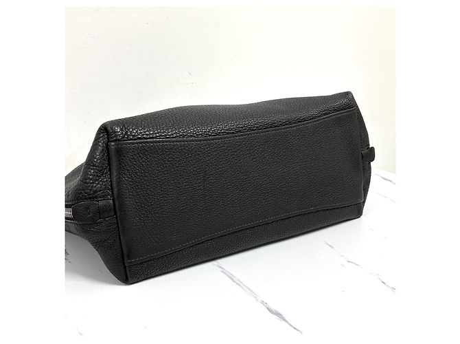 Prada Borsa a tracolla Vitelho Phoenix con zip laterale Nero - vista 9
