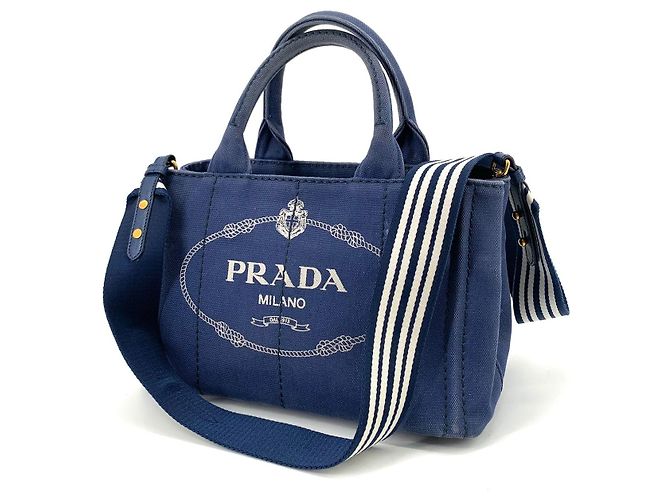 Prada Borsa Tote e Borsa a Tracolla Denim Kanapa - vista 2