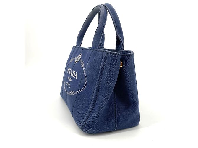 Prada Borsa Tote e Borsa a Tracolla Denim Kanapa - vista 4