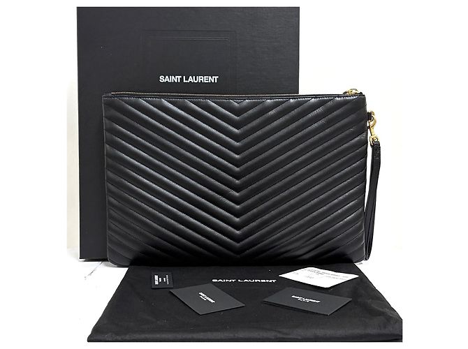 Autre Marque Clutch Monogram Matelassé Black - vista 3