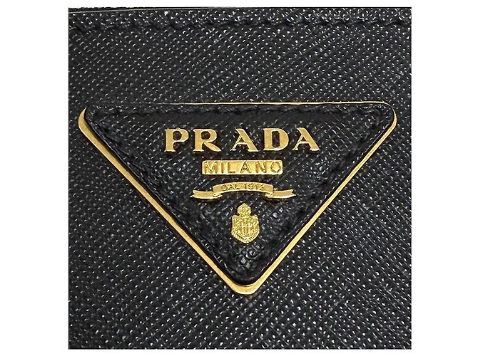 Prada Borsa Tote Saffiano Paradigm City Borsa a Tracolla Black - vista 9