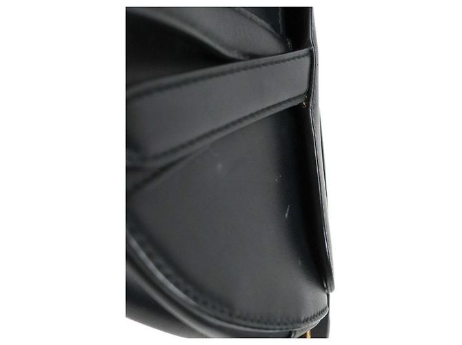 Dior Mini Saddle Bag aus schwarzem Leder - Ansicht 11