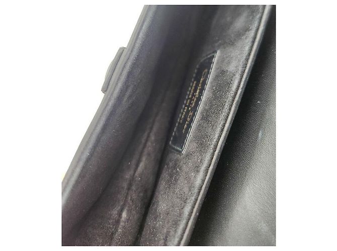Dior Mini Saddle Bag aus schwarzem Leder - Ansicht 12