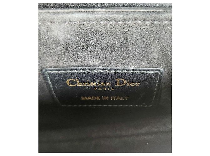 Dior Mini Saddle Bag aus schwarzem Leder - Ansicht 13