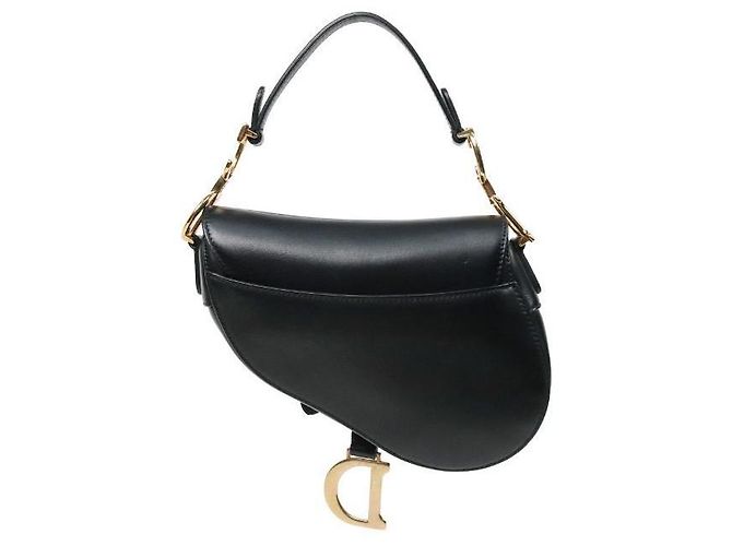 Dior Mini Saddle Bag aus schwarzem Leder - Ansicht 3