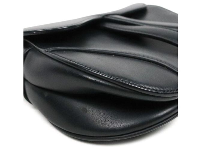 Dior Mini Saddle Bag aus schwarzem Leder - Ansicht 5